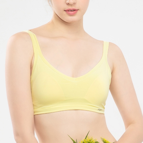 에어길 숨 여자 여성 면 브라 노와이어 와이어리스 속옷 브래지어 언더웨어