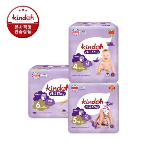 킨도 뉴올데이 팬티형 6단계 점보 20매x4팩
