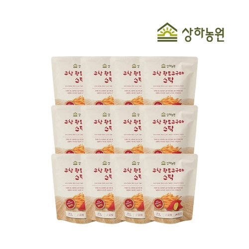 [상하농원] 친환경 고창 황토고구마 스틱 60g x 12개