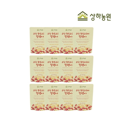 [상하농원] 친환경 고창 황토고구마 말랭이 60g x 12개