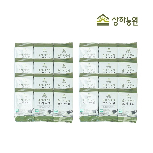 [상하농원] 짜지 않은 지주식 도시락 김 6봉 x 8개 (48봉)