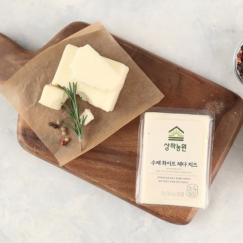 [상하농원] 숙성치즈의 풍미 수제 화이트 체다치즈 100g x 4개