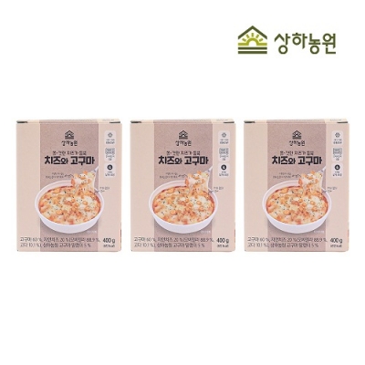 [상하농원] 부드러움과 고소함의 만남 치즈와 고구마 400g x 3팩