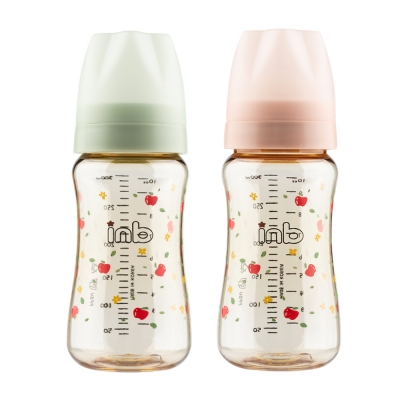 아이앤비 프리미엄 2in1 PPSU 노꼭지 젖병 300ml (세이지/베이지핑크)