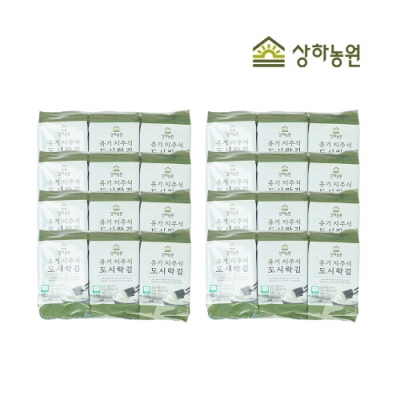 [상하농원] 짜지 않은 지주식 도시락 김 6봉 x 8개 (48봉)