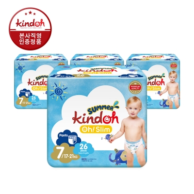 킨도 오슬림 썸머팬츠 7단계 특점보 26매x4팩