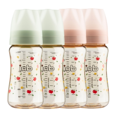 아이앤비 프리미엄 2in1 PPSU 노꼭지 젖병 300ML*2개묶음 (세이지/베이지핑크)
