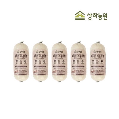 [상하농원] 담백한 수제 화이트라운드햄 160g x 5개