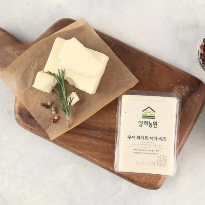 [상하농원] 숙성치즈의 풍미 수제 화이트 체다치즈 100g x 4개