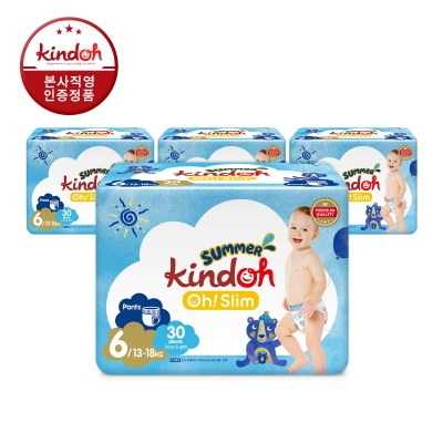 킨도 오슬림 썸머팬츠 6단계 점보 30매x4팩